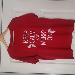 "Keep Calm & Merry On" Shirt